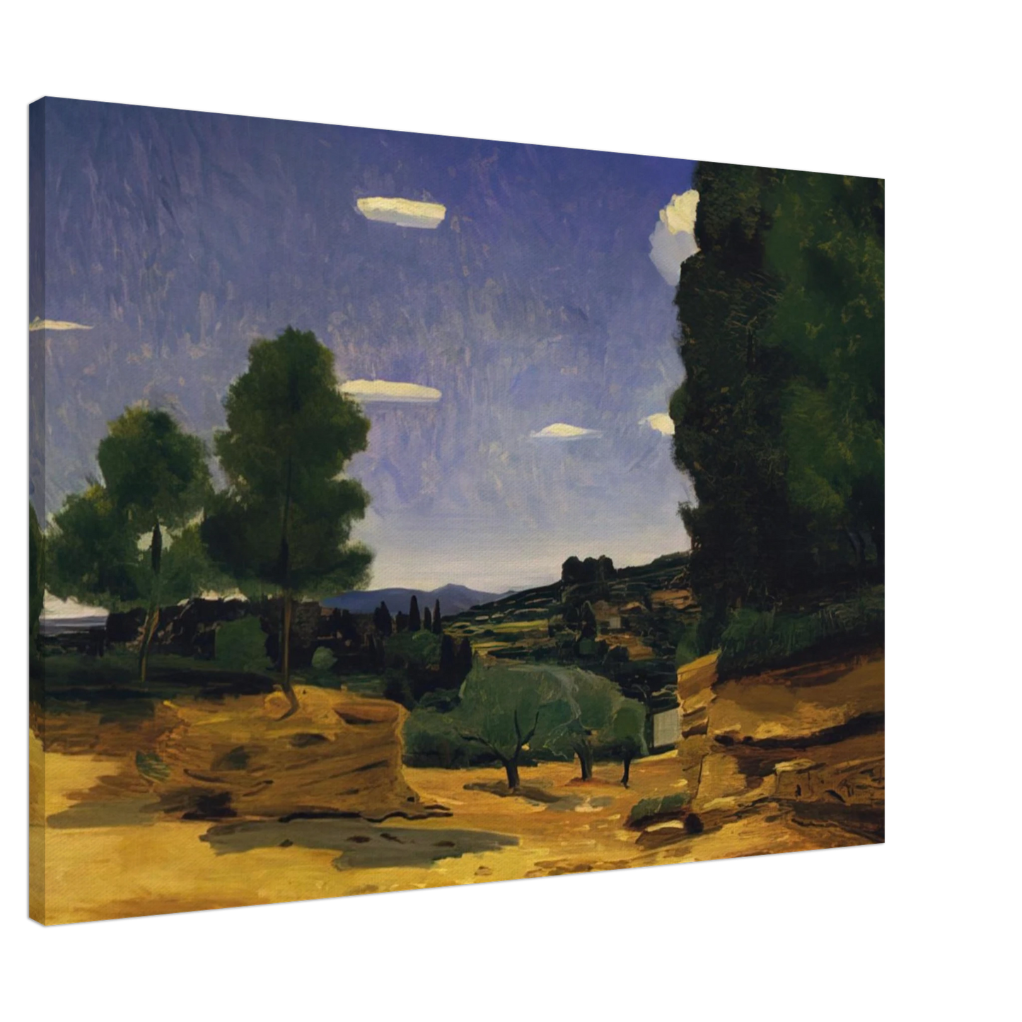 Andre Derain - LANDSCAPE PROVENCE 1925 Canvas - 20x30 cm / 8x12 inches-canvas