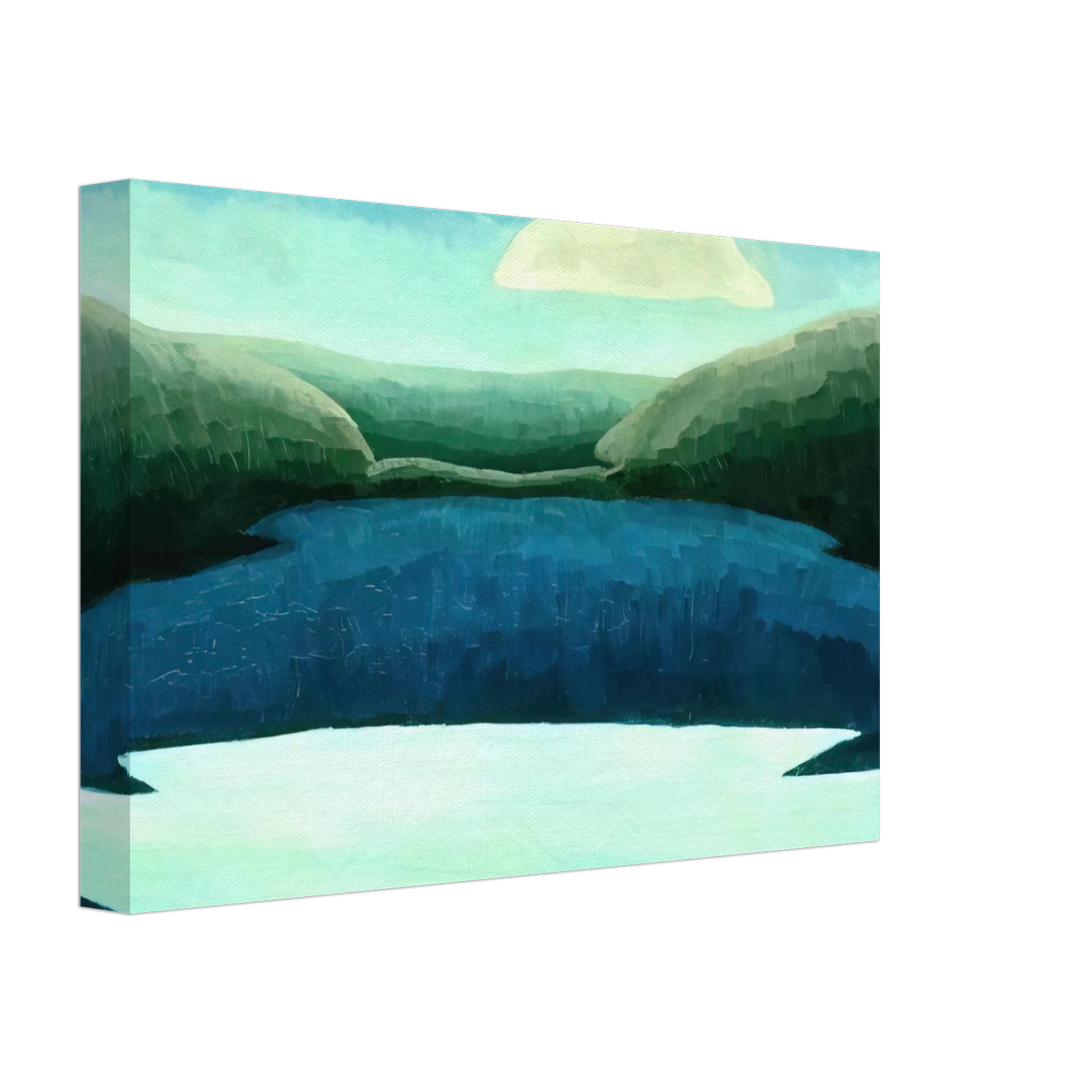 Arthur Dove - Ice and Clouds - 1931 Canvas - 40x60 cm / 16x24 inches-canvas