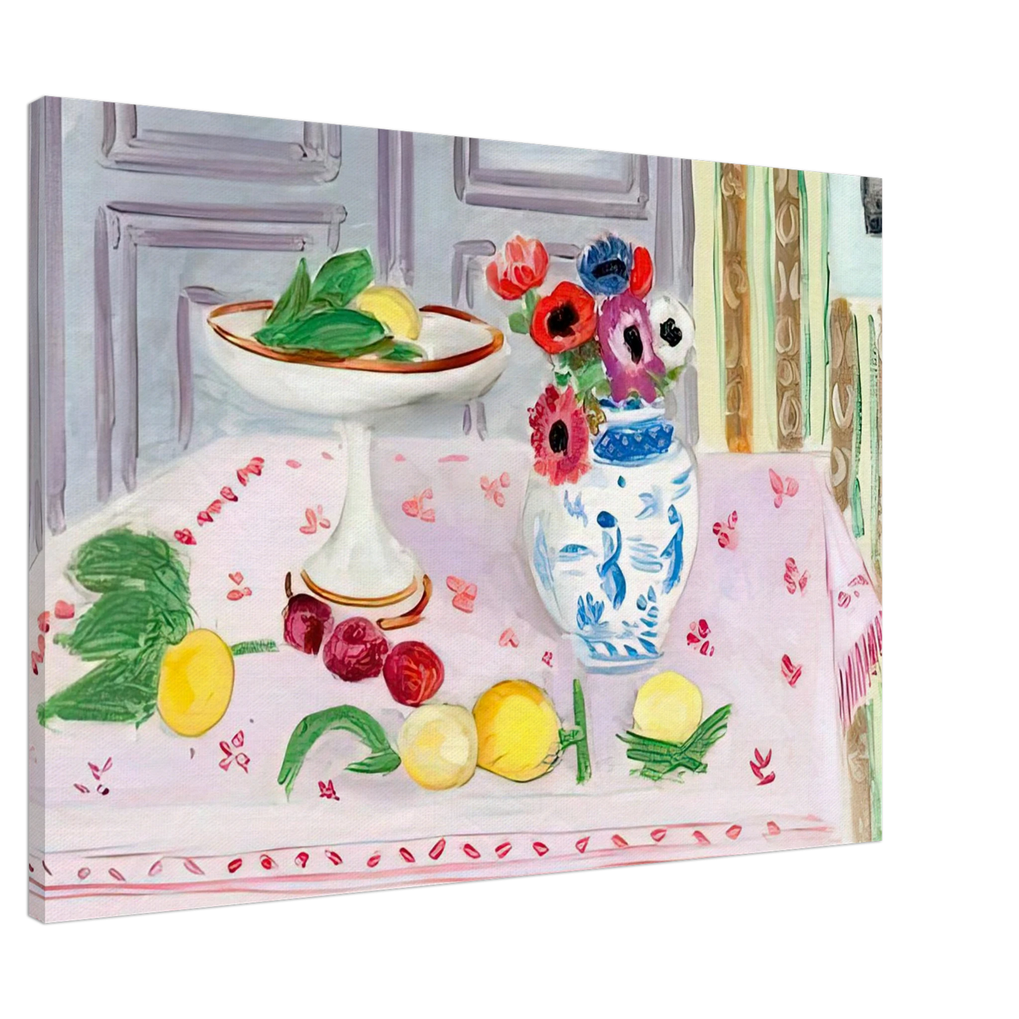 Henri Matisse - THE PINK TABLECLOTH 1925 Canvas - 20x30 cm / 8x12 inches-canvas