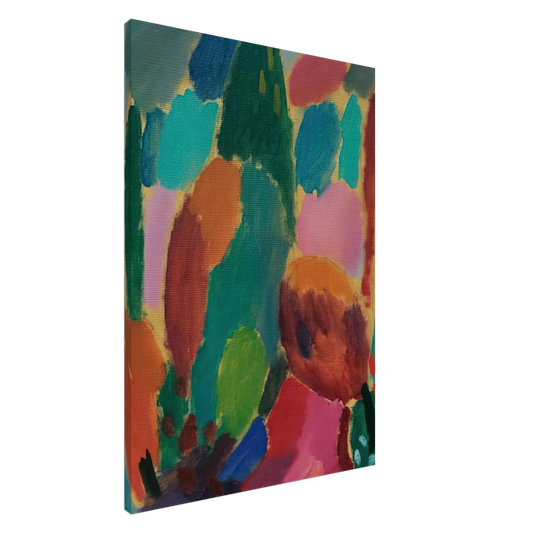 Alexej von Jawlensky - VARIATION Z RTLICHKEITEN 1917 Canvas - 20x30 cm / 8x12 inches-canvas