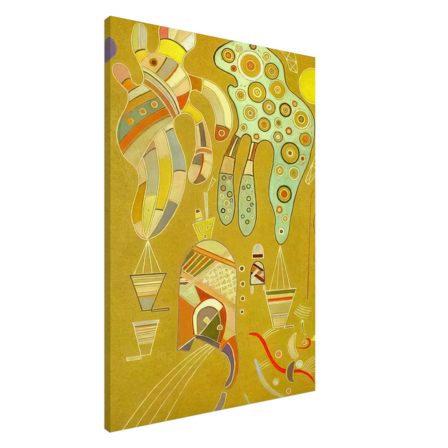 Wassily Kandinsky - UNTITLED 1941 Canvas - 20x30 cm / 8x12 inches-canvas