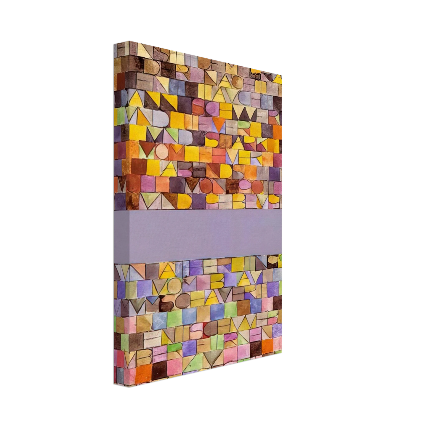 Paul Klee - ONCE EMERGED FROM THE GRAY OF NIGHT 1918 Canvas - 40x60 cm / 16x24 inches-canvas