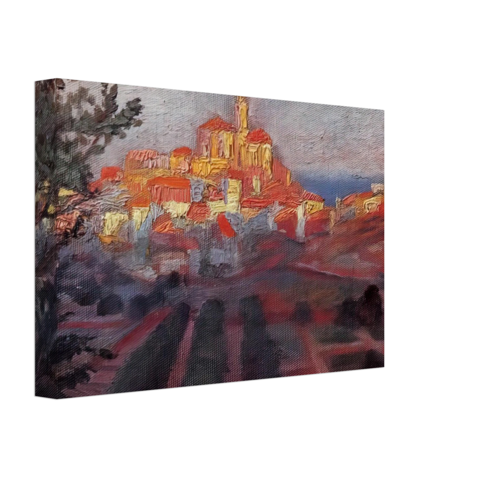 Salvador Dali - CADAQUES SEEN FROM BEHIND Canvas - 40x60 cm / 16x24 inches-canvas