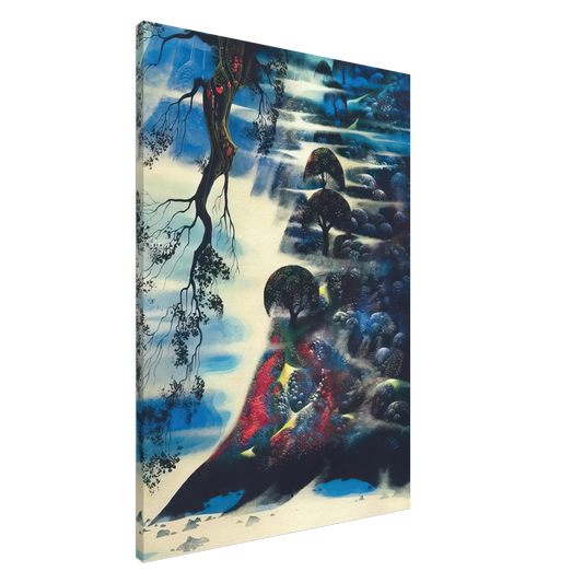 Eyvind Earle - Summer Morning Mist Canvas - 20x30 cm / 8x12 inches-canvas