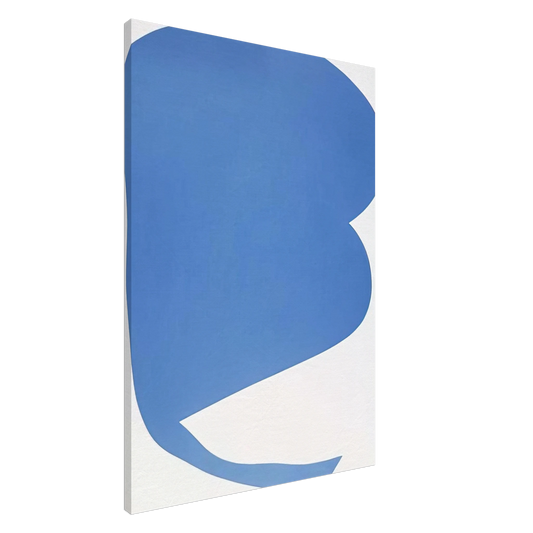 Ellsworth Kelly - Blue on White Canvas - 20x30 cm / 8x12 inches-canvas