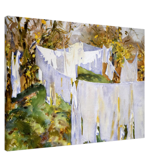 John Singer Sargent - La Biancheria Canvas - 20x30 cm / 8x12 inches-canvas