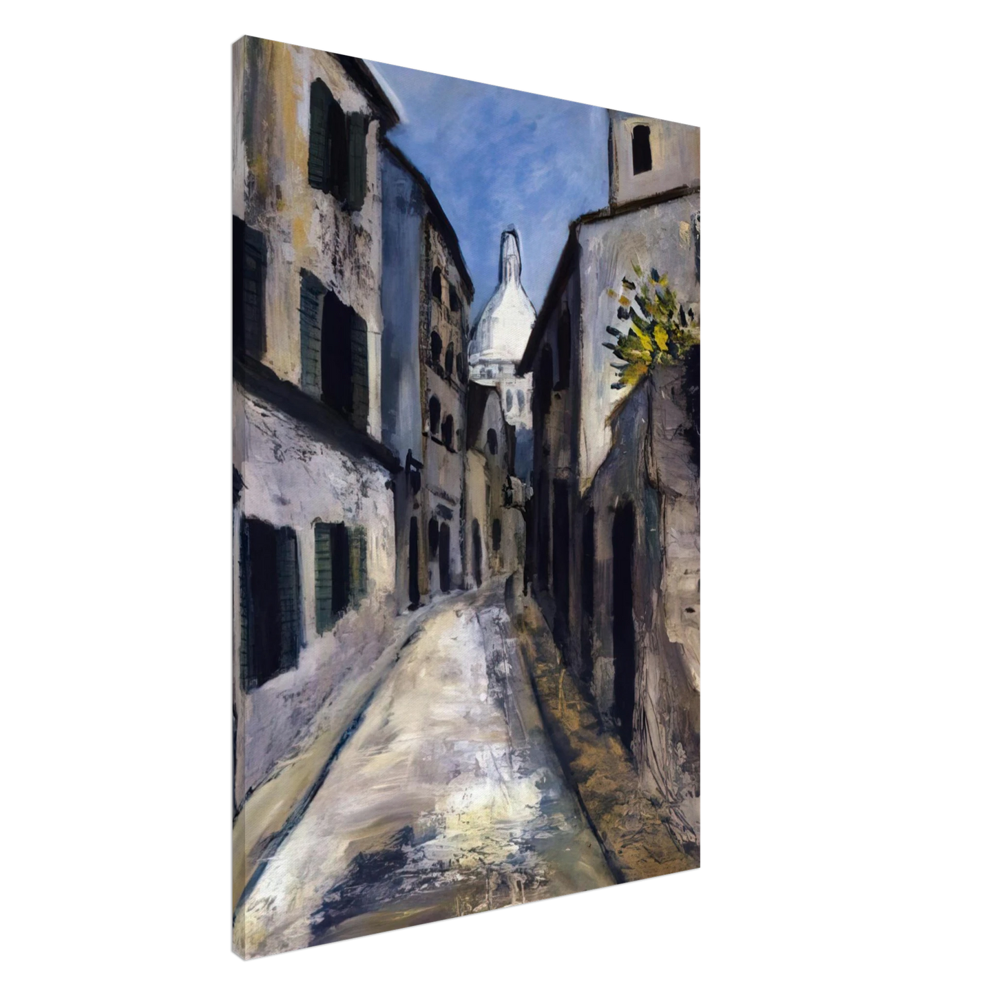 Maurice Utrillo - SAINT RUSTIQUE STREET Canvas - 20x30 cm / 8x12 inches-canvas