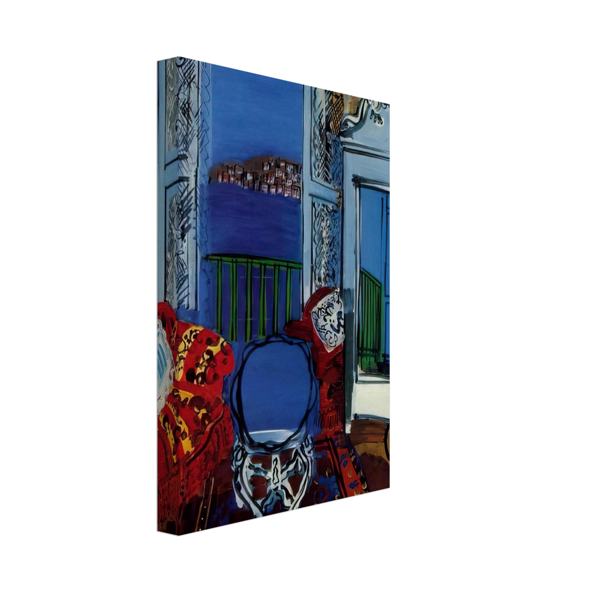 Raoul Dufy - OPEN WINDOW 1928 Canvas - 40x60 cm / 16x24 inches-canvas