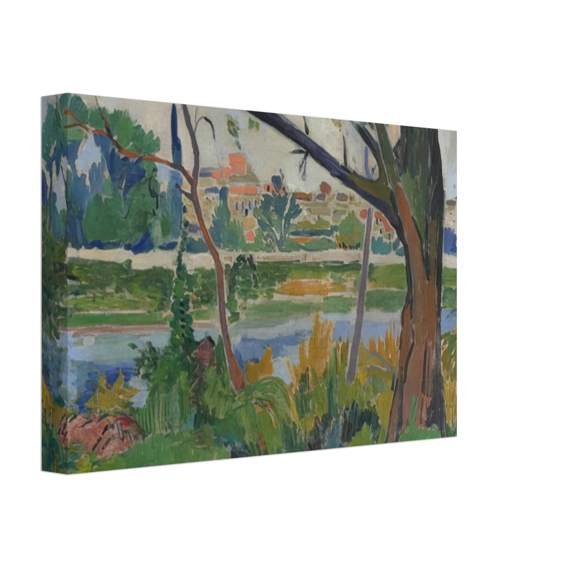 Andre Derain - THE SEINE AT CHATOU 1906 Canvas - 40x60 cm / 16x24 inches-canvas