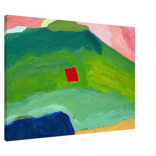Etel Adnan - Untitled #17 - 1980 Canvas - 20x30 cm / 8x12 inches-canvas