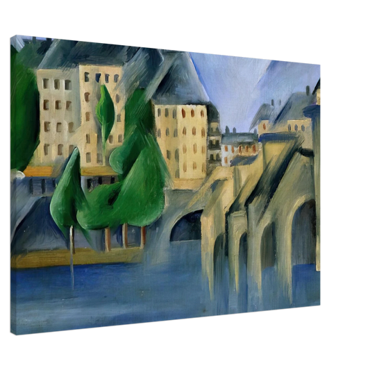 Tarsila do Amaral - New Bridge Canvas - 20x30 cm / 8x12 inches-canvas