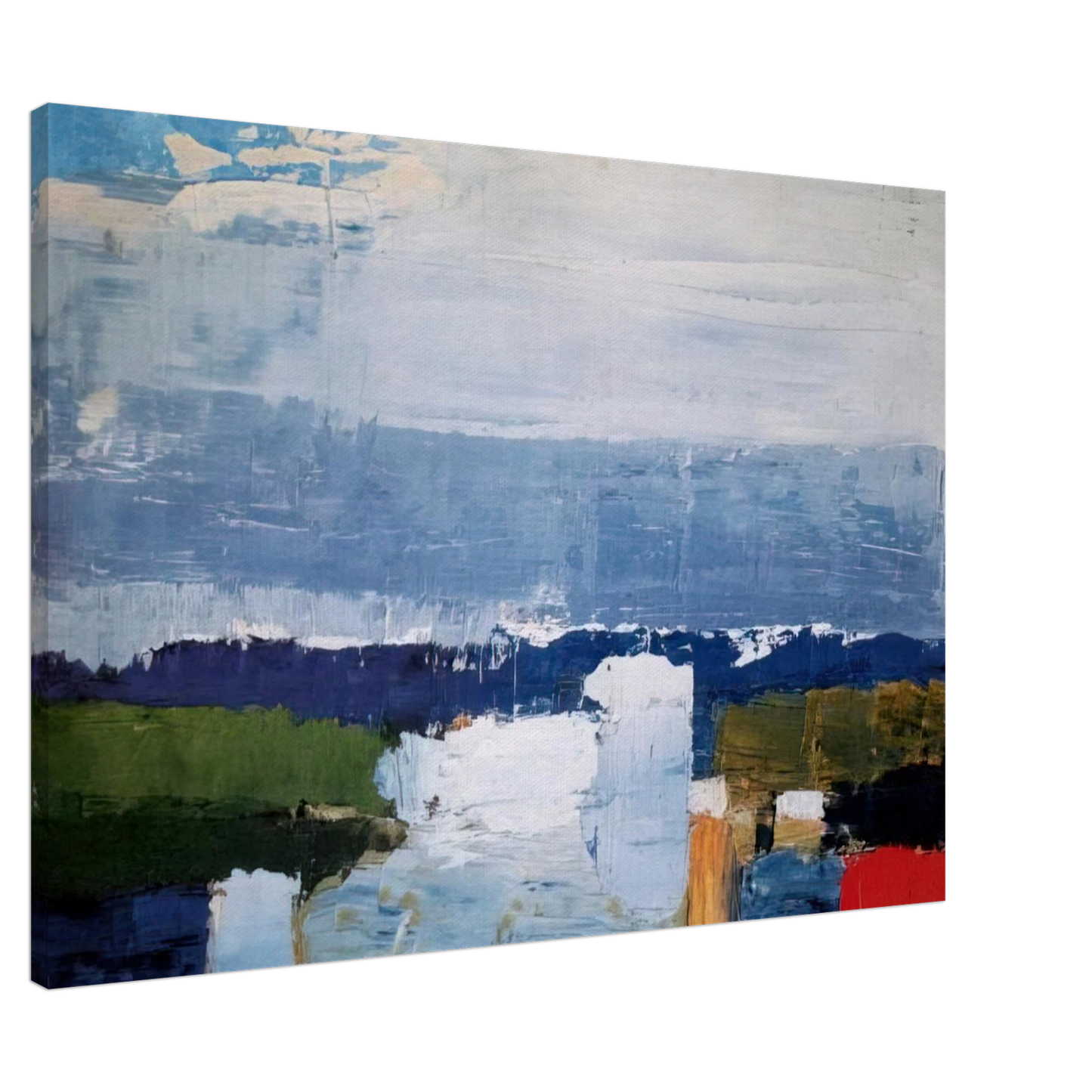 Nicolas de Stael - Paysage du midi - Art Informel Canvas - 20x30 cm / 8x12 inches-canvas