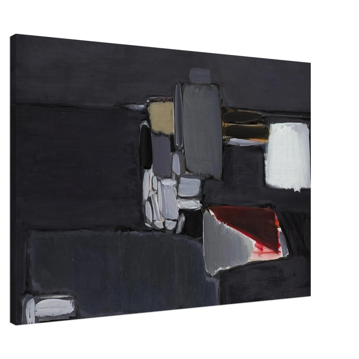 Nicolas de Stael - Nature morte en gris - 1955 Canvas - 20x30 cm / 8x12 inches-canvas