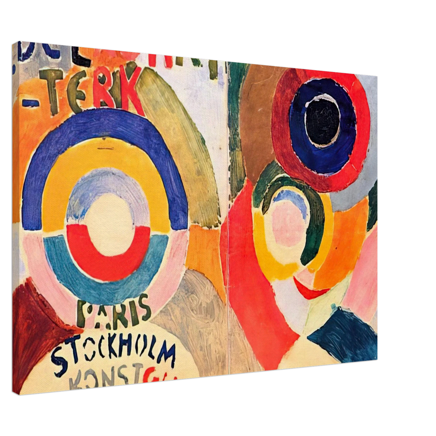 Sonia Delaunay - MODERNISM Canvas - 20x30 cm / 8x12 inches-canvas