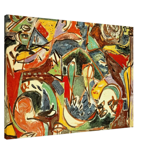 Jackson Pollock - THE KEY Canvas - 20x30 cm / 8x12 inches-canvas