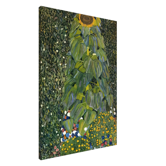 Gustav Klimt - THE SUNFLOWER 1907 Canvas - 20x30 cm / 8x12 inches-canvas