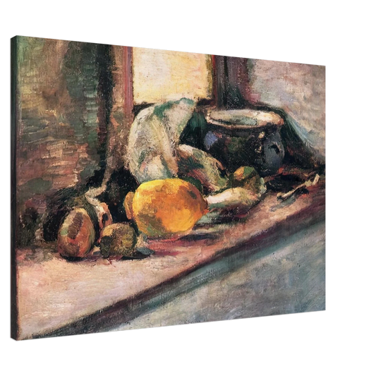 Henri Matisse - BLUE POT AND LEMON 1897 Canvas - Default Title-canvas