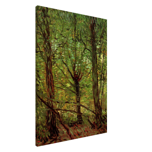 Vincent van Gogh - Trees and Undergrowth Canvas - 20x30 cm / 8x12 inches-canvas