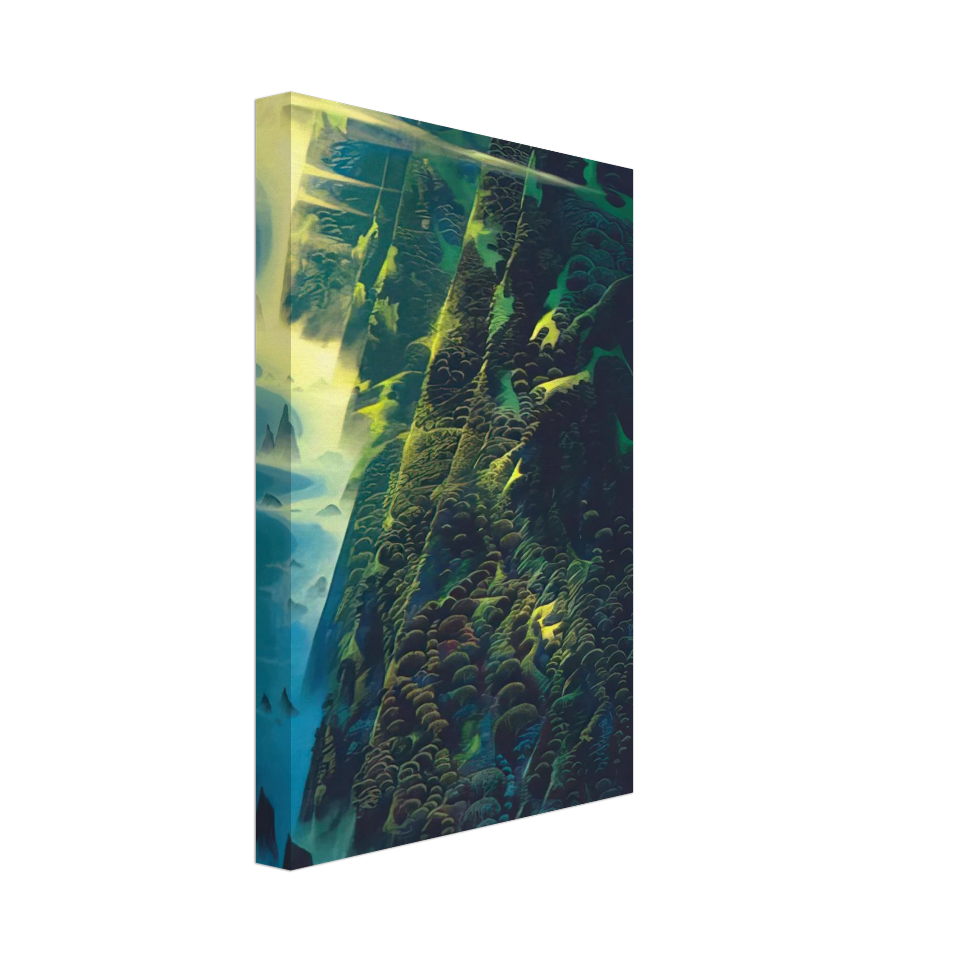 Eyvind Earle - Jeweled Cliffs Canvas - 40x60 cm / 16x24 inches-canvas
