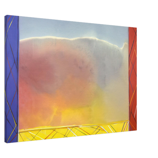 Ronnie Landfield - Winds Of Samoa - 1988 Canvas - 20x30 cm / 8x12 inches-canvas