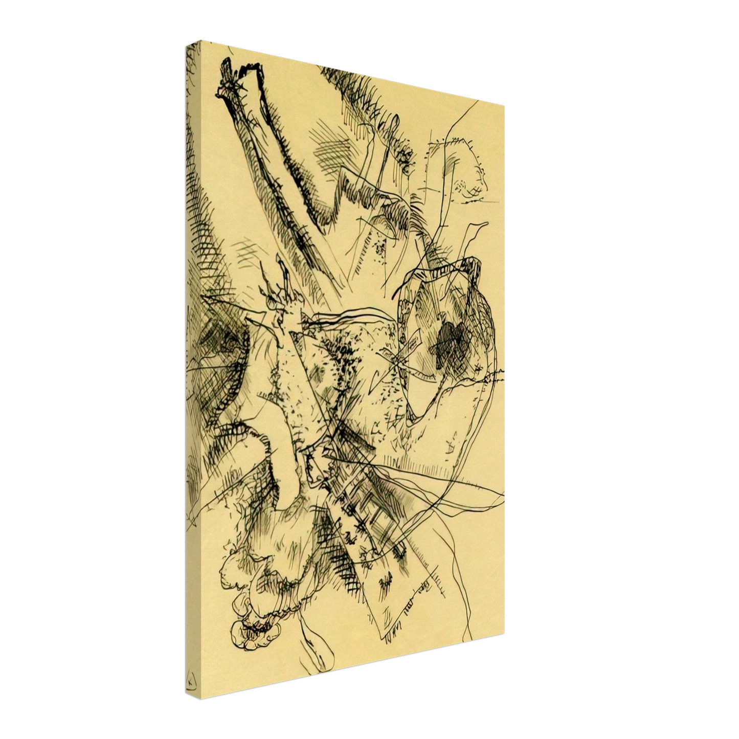 Wassily Kandinsky - DRAWING FOR ETCHING II 1916 Canvas - 70x100 cm / 28x40 inches-canvas