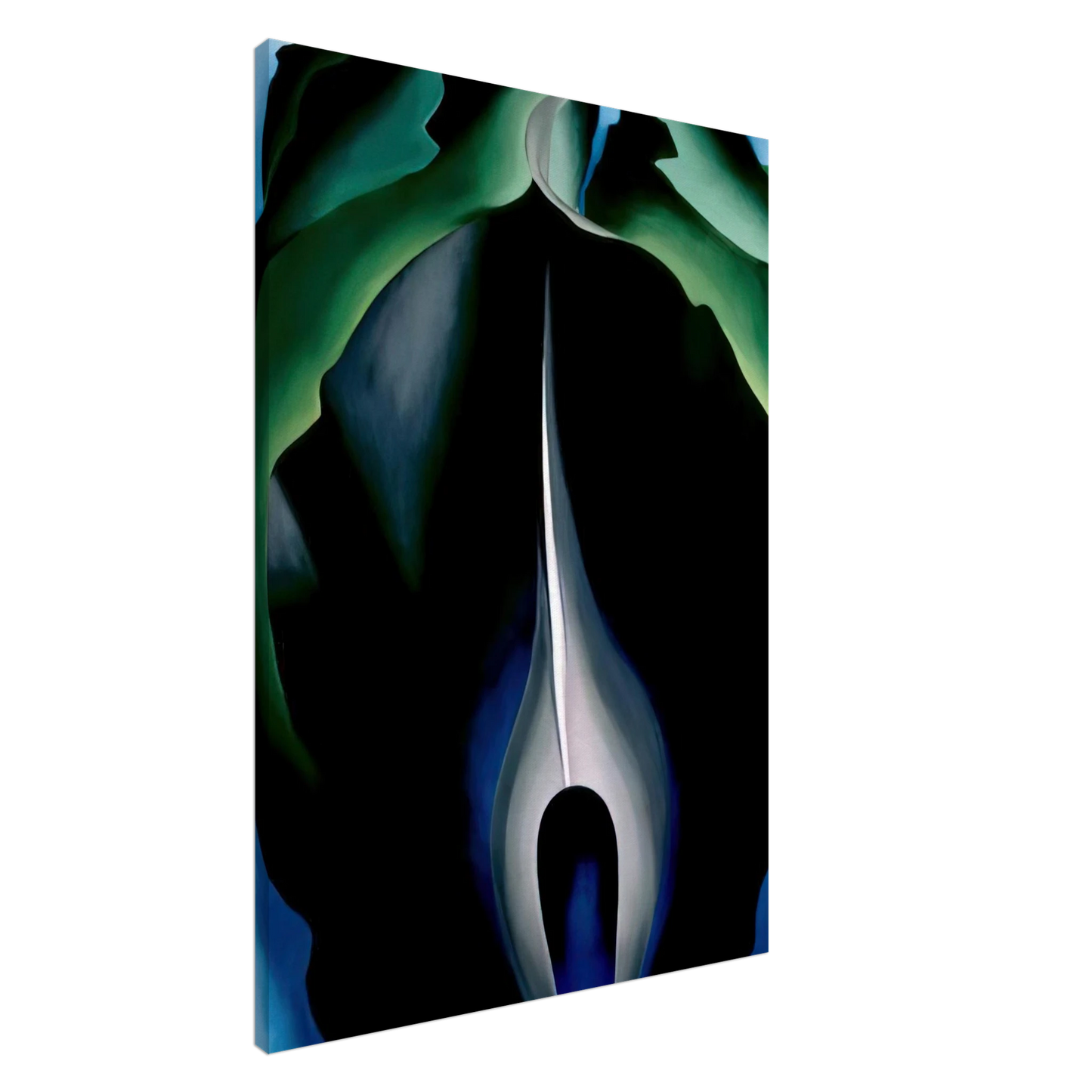 Georgia O'Keeffe - Jack-in-the-Pulpit No. IV Canvas - 20x30 cm / 8x12 inches-canvas