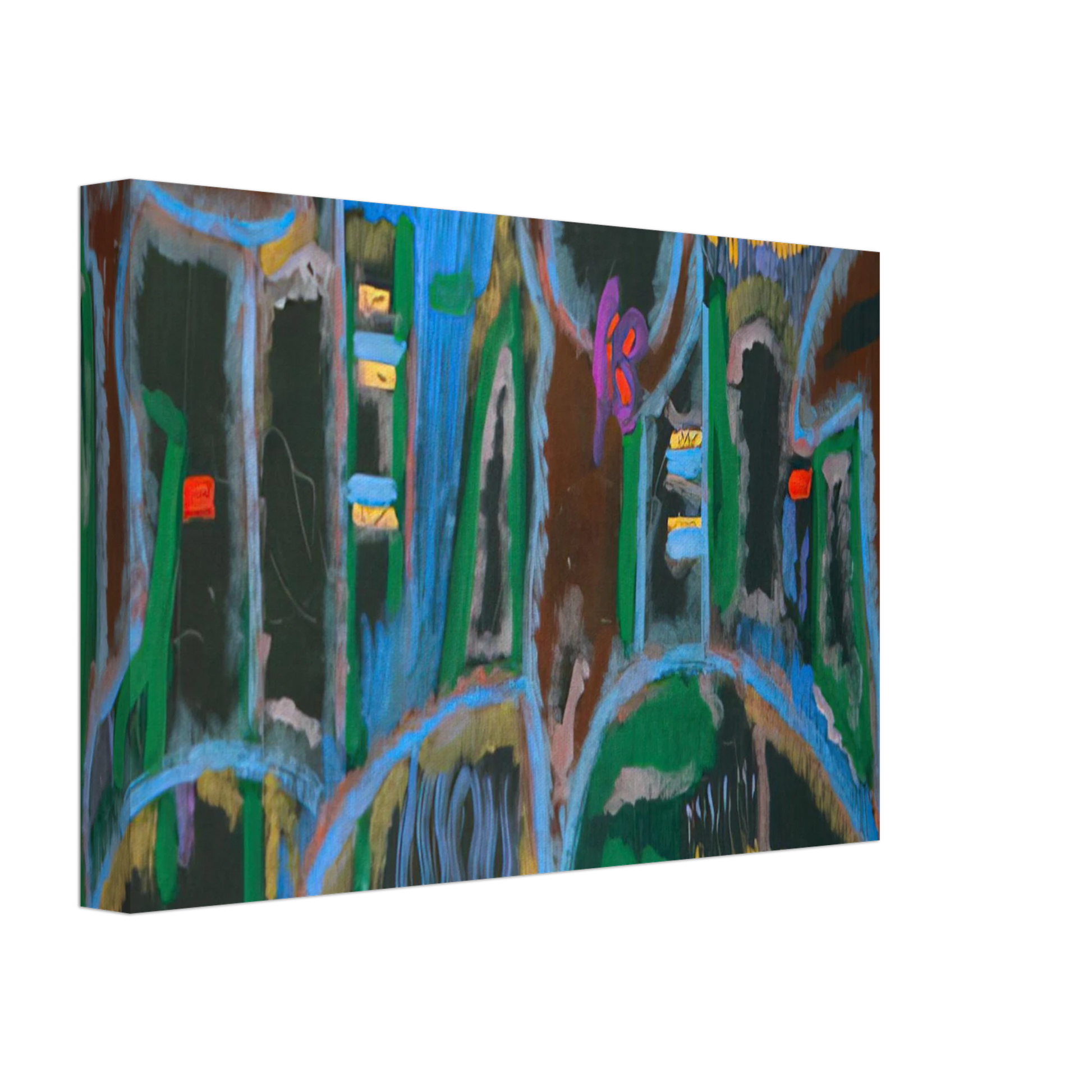 Betty Parsons - Garden in Saint Denis - 1980 Canvas - 40x60 cm / 16x24 inches-canvas