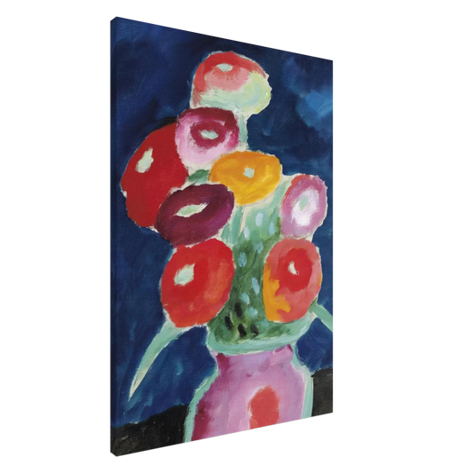 Alexej von Jawlensky - BLUMEN IN EINER VASE 1918 Canvas - 20x30 cm / 8x12 inches-canvas
