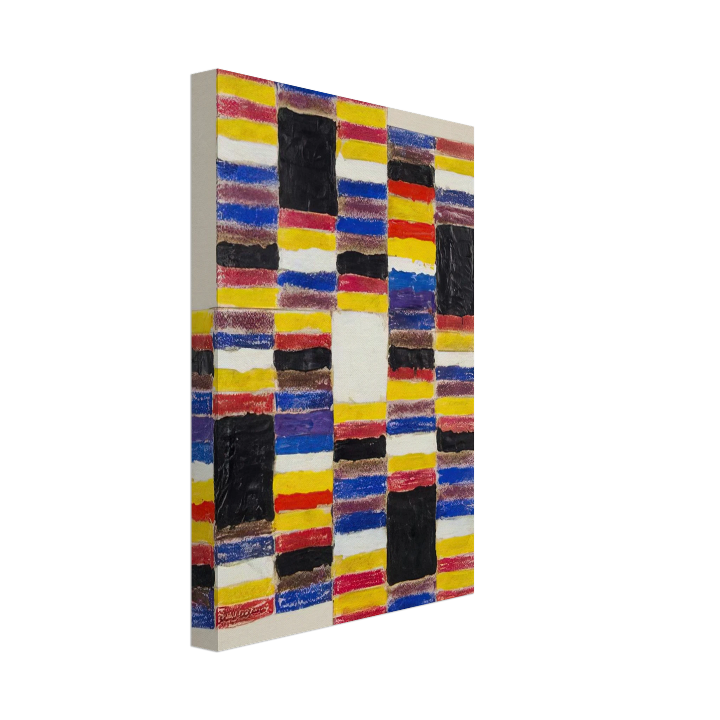 Alfred Jensen - Ascending I - 1958 Canvas - 40x60 cm / 16x24 inches-canvas