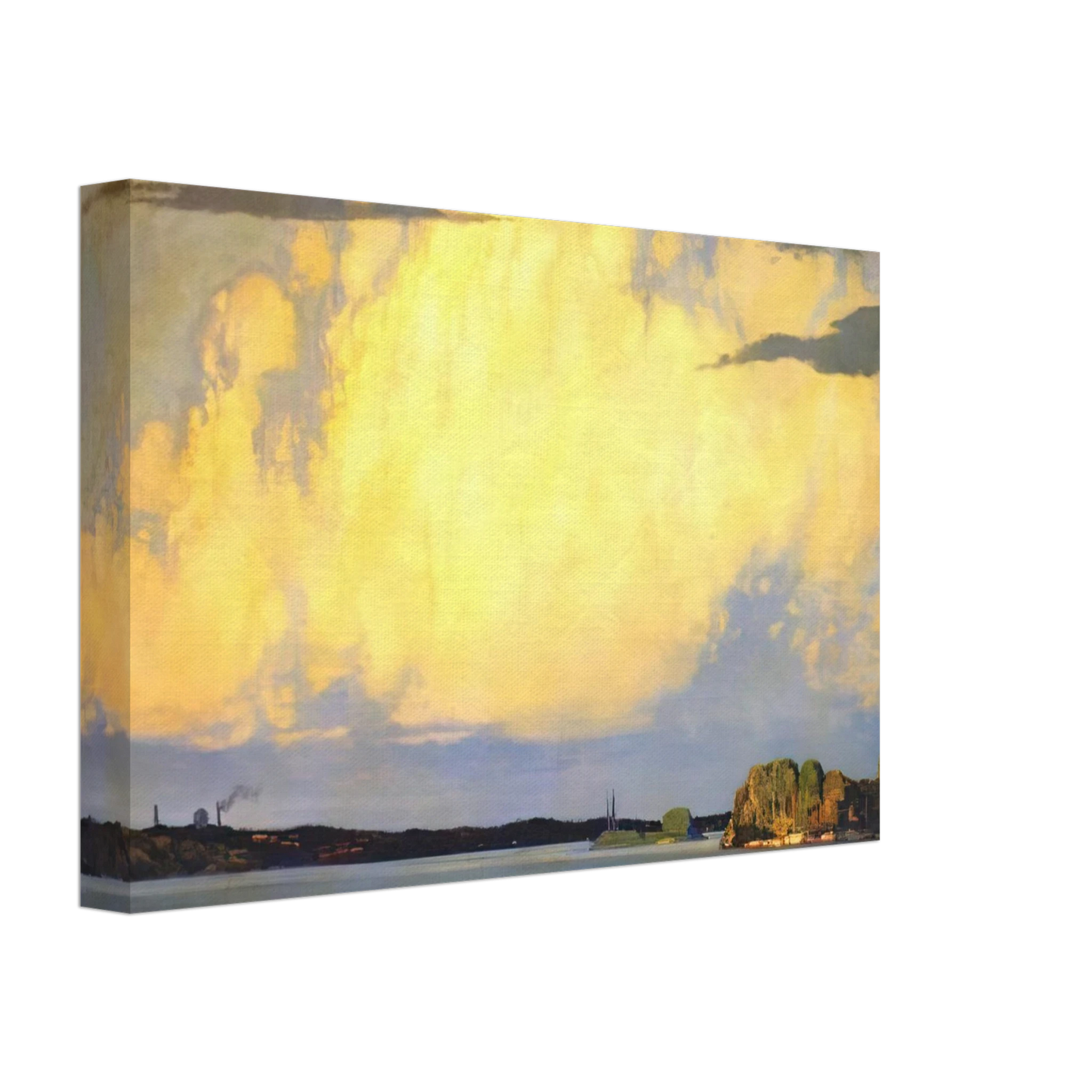 Frank Johnston - Serenity Lake of the Woods - 1922 Canvas - 40x60 cm / 16x24 inches-canvas