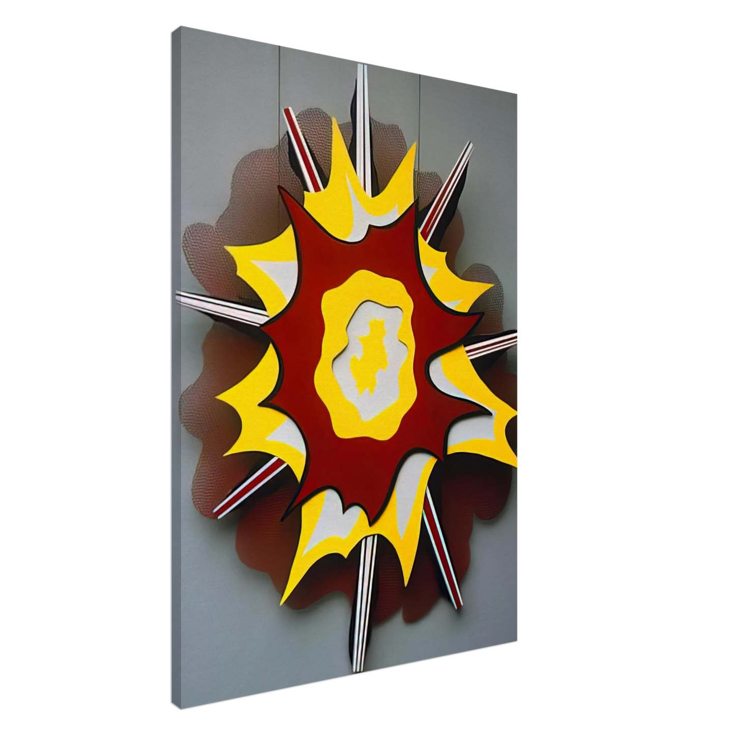 Roy Lichtenstein - EXPLOSION I 1965 Canvas - 20x30 cm / 8x12 inches-canvas