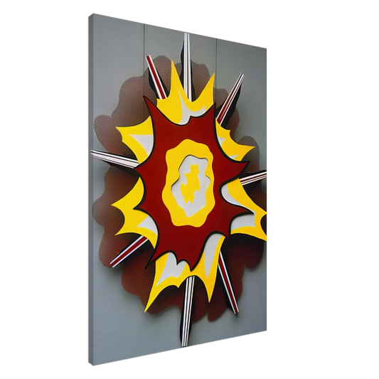 Roy Lichtenstein - EXPLOSION I 1965 Canvas - 20x30 cm / 8x12 inches-canvas