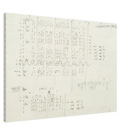 John Cage - Cheap Imitation - 1971 Canvas - 20x30 cm / 8x12 inches-canvas