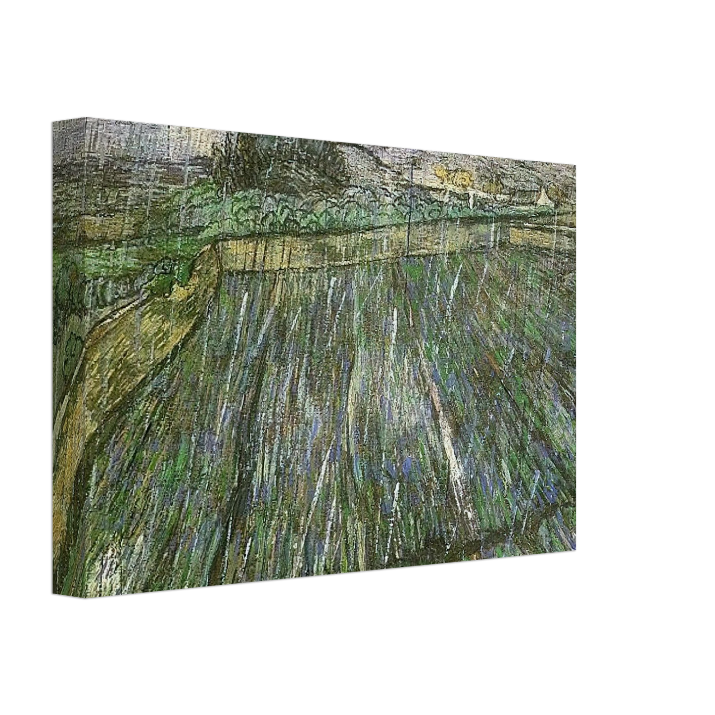 Vincent van Gogh - Wheat Field in Rain Canvas - 70x100 cm / 28x40 inches-canvas