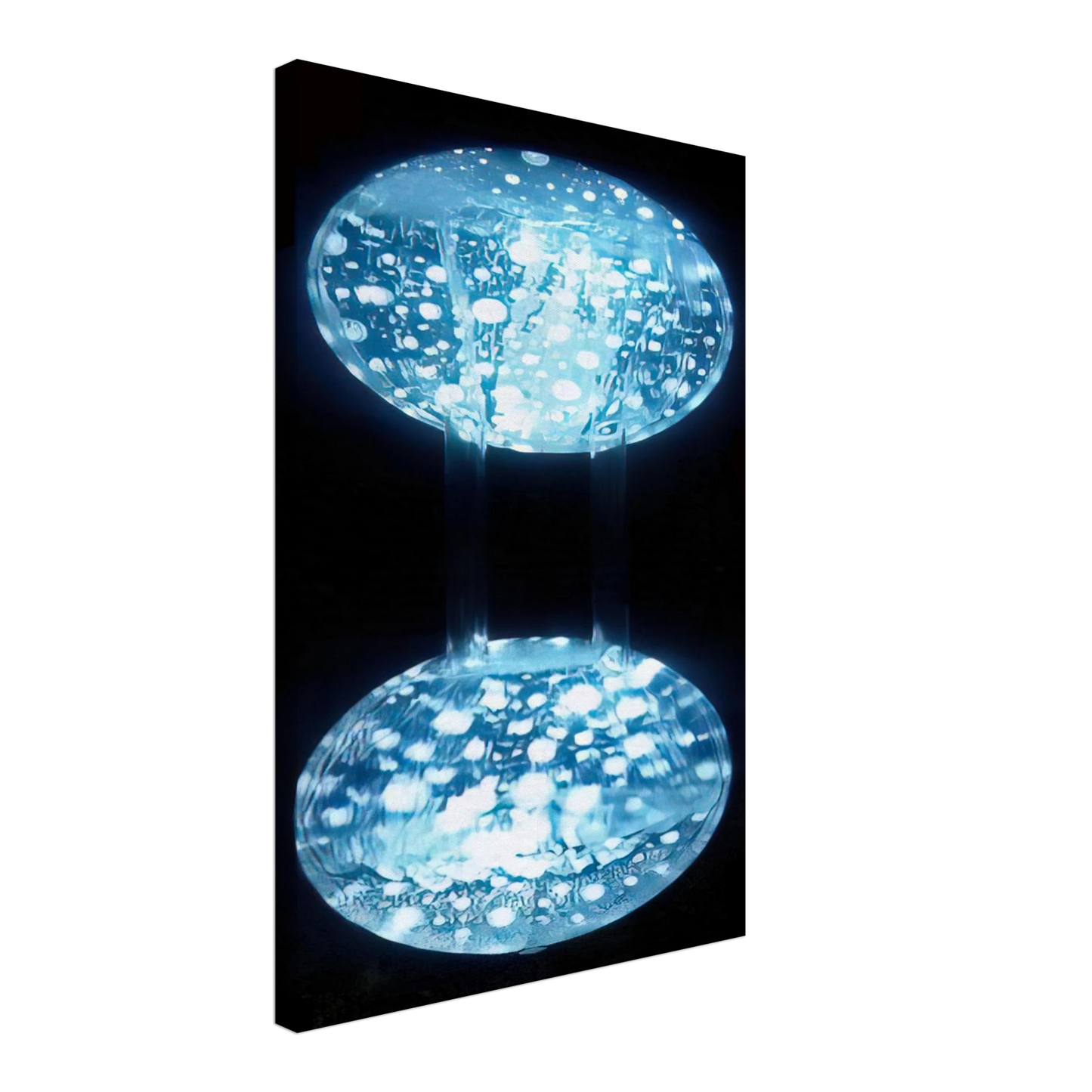 Gyula Kosice - Relieve Agua Comunicante - Kinetic Art Canvas - 40x60 cm / 16x24 inches-canvas