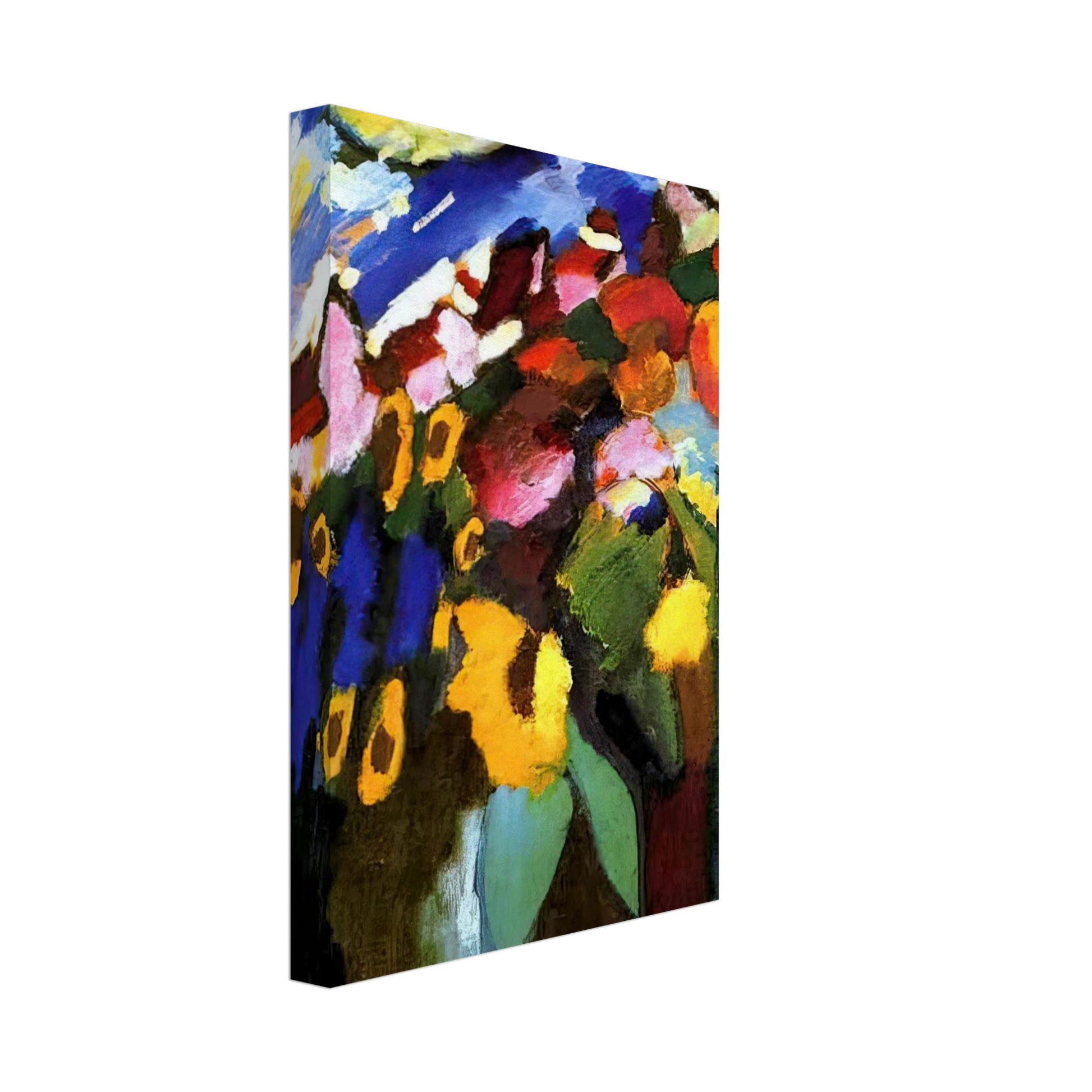 Wassily Kandinsky - MURNAU GARDEN 1909 Canvas - 70x100 cm / 28x40 inches-canvas