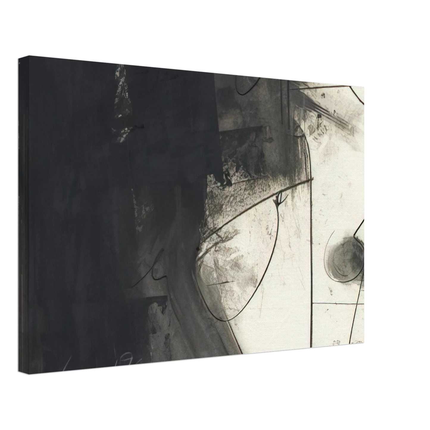 Hassel Smith - Untitled - 1963 Canvas - 40x60 cm / 16x24 inches-canvas