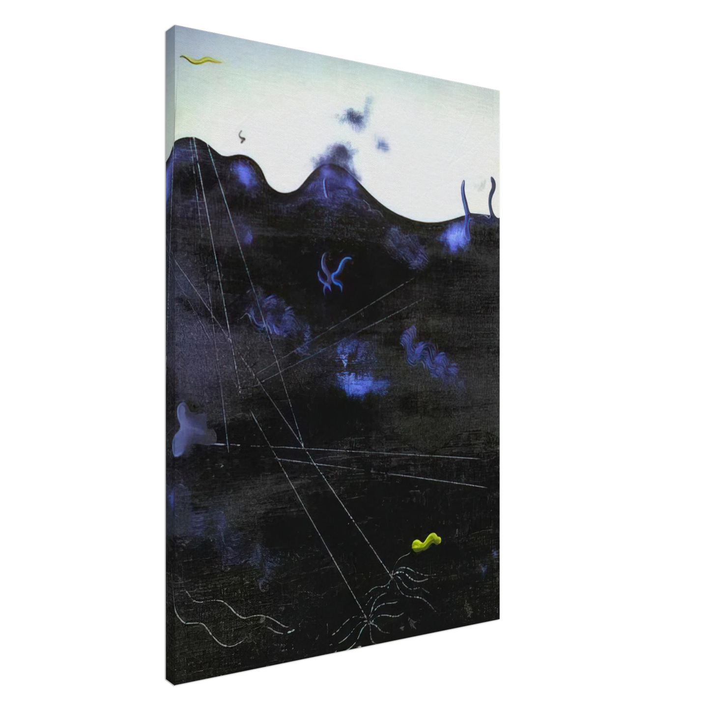 Yves Tanguy - Blue Bed Canvas - 20x30 cm / 8x12 inches-canvas