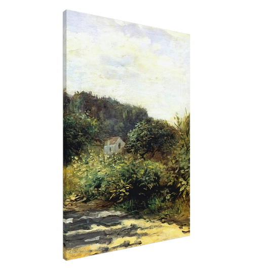 Pierre-Auguste Renoir - A Road in Louveciennes Canvas - 20x30 cm / 8x12 inches-canvas