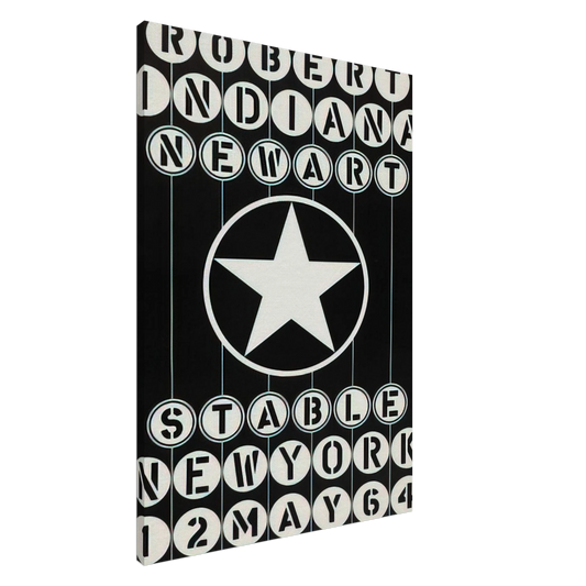 Robert Indiana - Robert Indiana, New Art, Stable New York Canvas - 20x30 cm / 8x12 inches-canvas