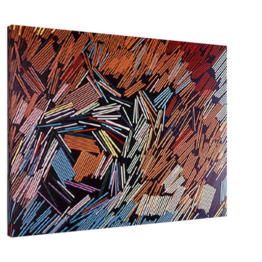 Ronnie Landfield - November - 1968 Canvas - 20x30 cm / 8x12 inches-canvas