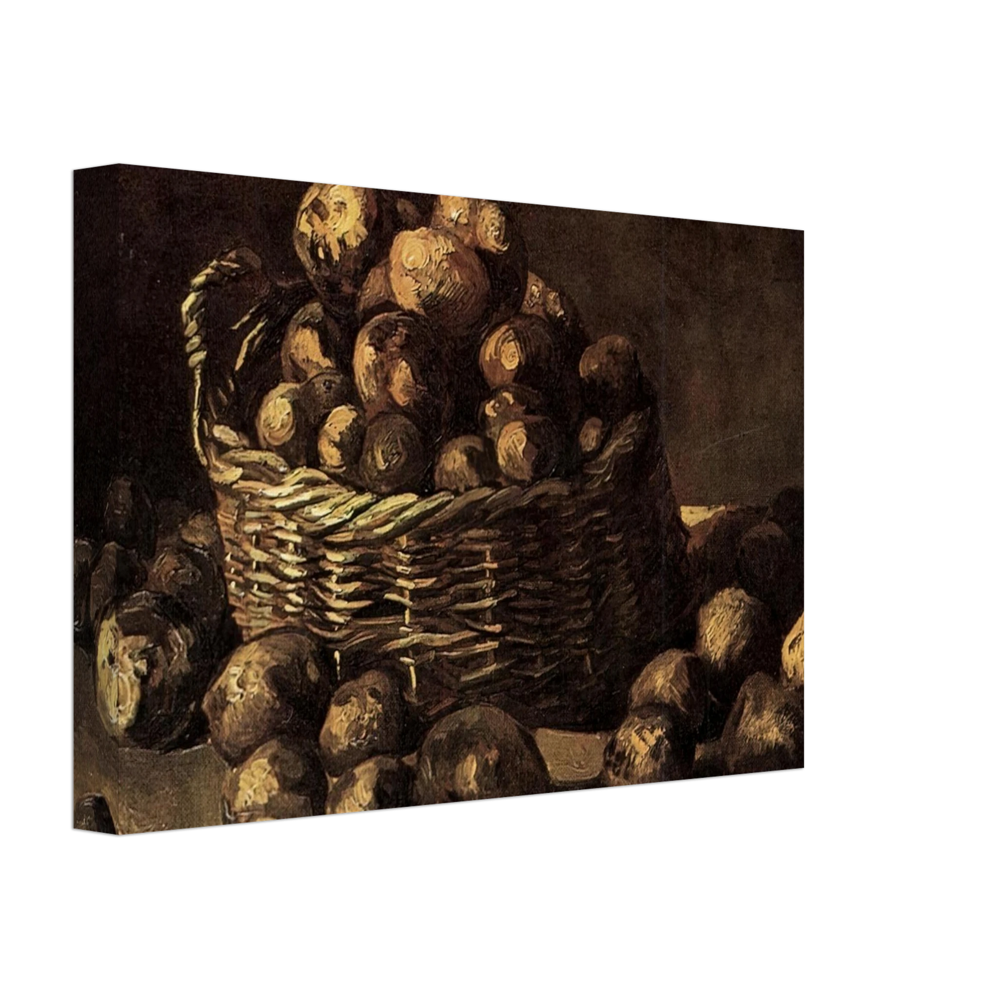Vincent van Gogh - Basket of Potatoes Canvas - 70x100 cm / 28x40 inches-canvas