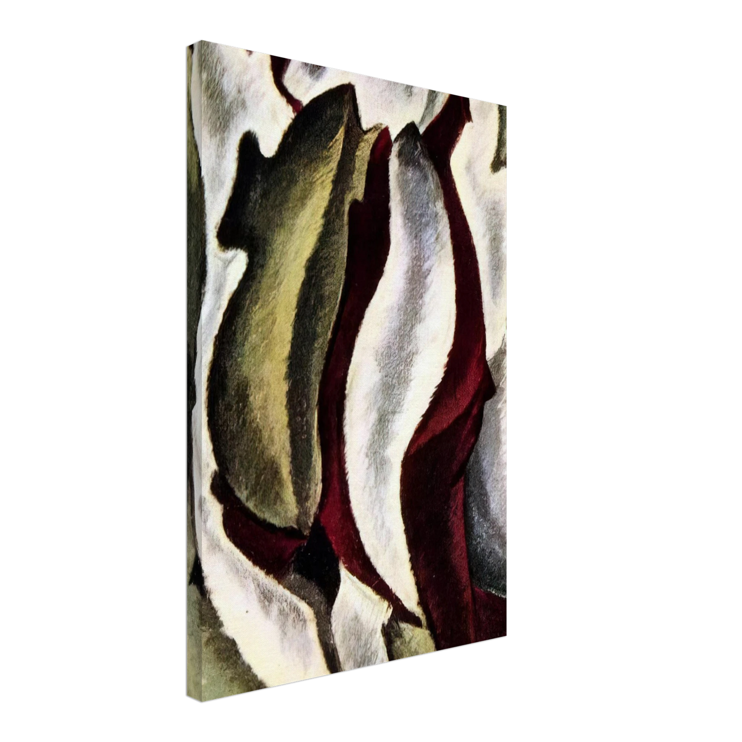 Arthur Dove - Based on Leaf Forms and Spaces - 1912 Canvas - 40x60 cm / 16x24 inches-canvas