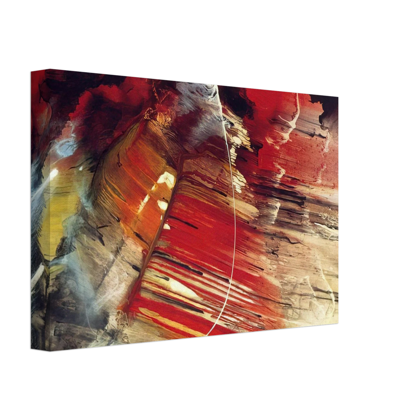 Paul Jenkins - Dakota Ridge - 1958 Canvas - 70x100 cm / 28x40 inches-canvas