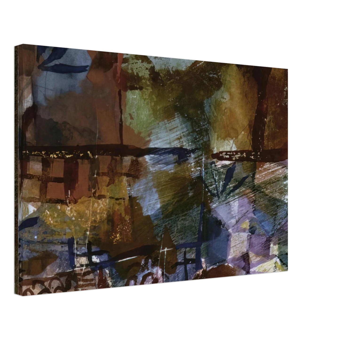 Paul Klee - WINDOWS AND PALM TREES 1914 Canvas - 40x60 cm / 16x24 inches-canvas