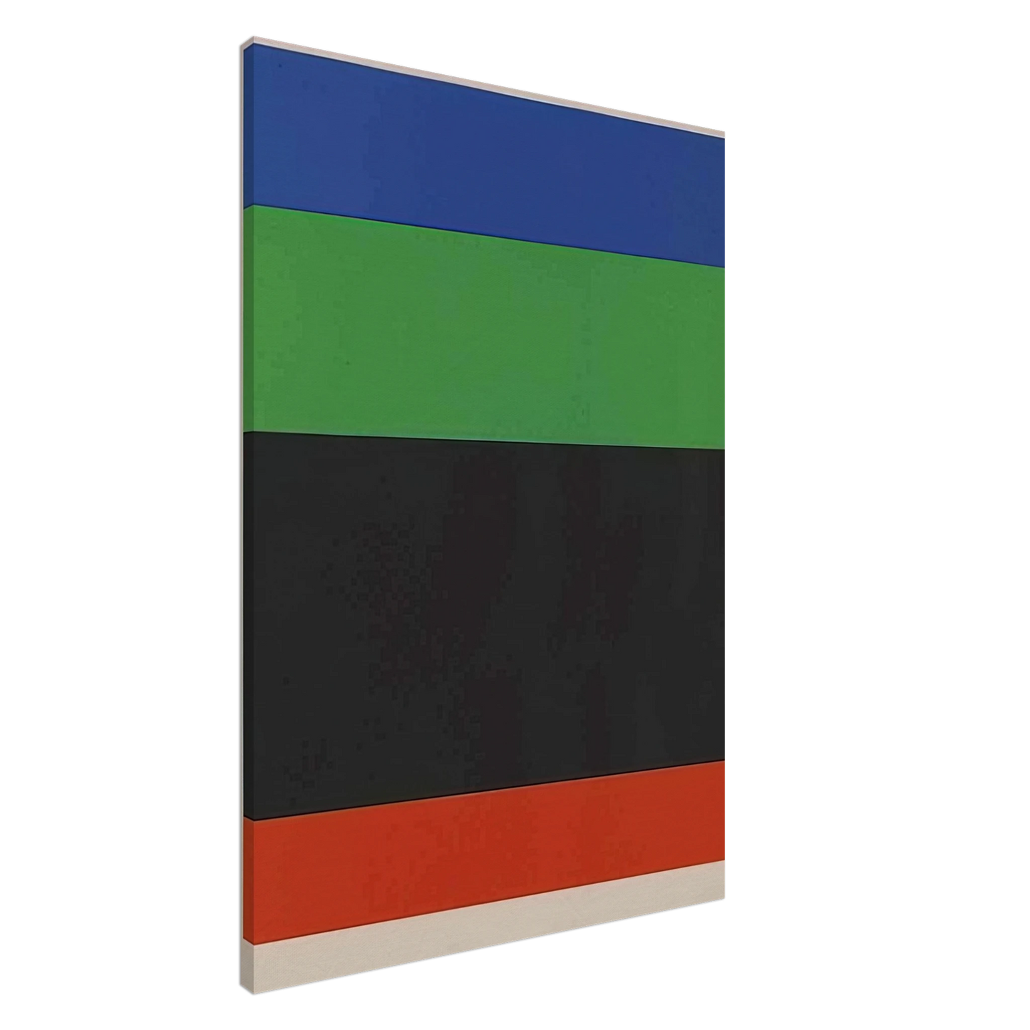Ellsworth Kelly - Blue-Green-Black-Red Canvas - 20x30 cm / 8x12 inches-canvas