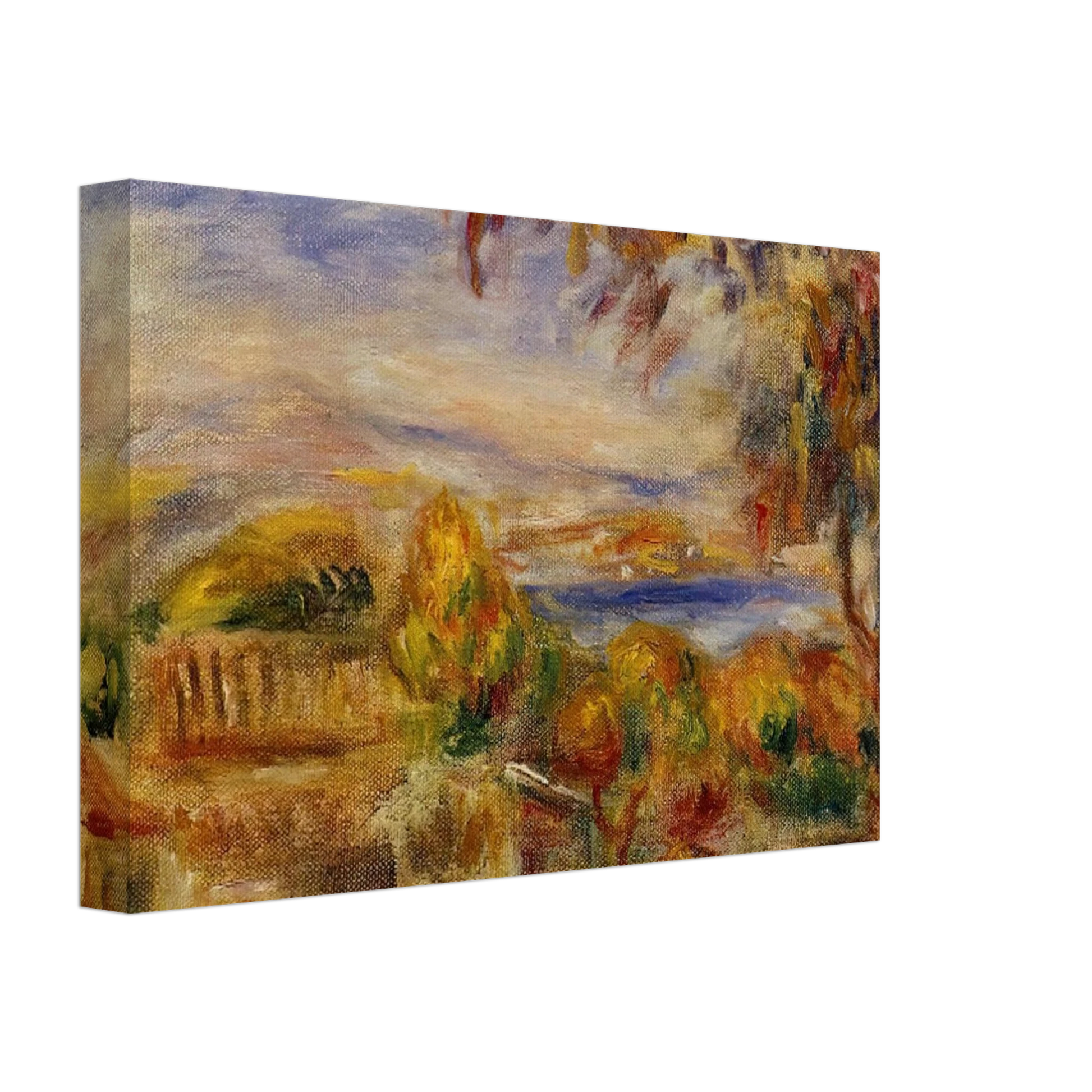Pierre-Auguste Renoir - Landscape by the Sea Canvas - 40x60 cm / 16x24 inches-canvas