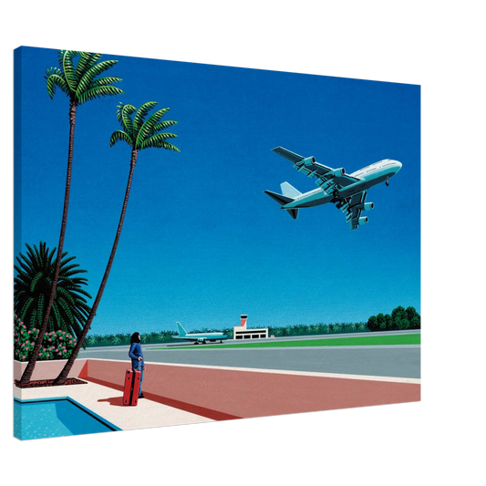 Hiroshi Nagai - Finest B-R-E-E-Z-E Takeoff Canvas - 20x30 cm / 8x12 inches-canvas