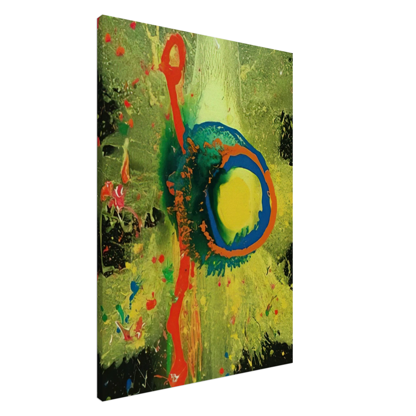 John Hoyland - Survivor Man 17.08.08 - 2008 Canvas - 20x30 cm / 8x12 inches-canvas