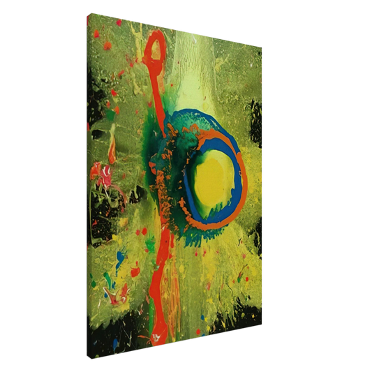 John Hoyland - Survivor Man 17.08.08 - 2008 Canvas - 20x30 cm / 8x12 inches-canvas